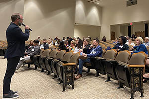 speaker and audience